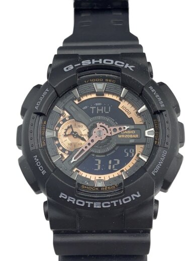 商品画像：クォーツ腕時計/デジアナ/ラバー/BLK/BLK/GA-110RG 1