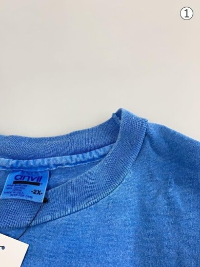 商品画像：Tシャツ/--/コットン/BLU 5