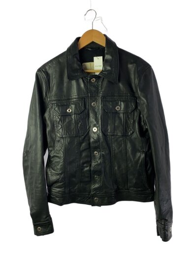 商品画像：レザージャケット・ブルゾン/M/羊革/BLK/MMU15A4014 1