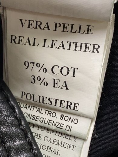 商品画像：レザージャケット・ブルゾン/M/羊革/BLK/MMU15A4014 4