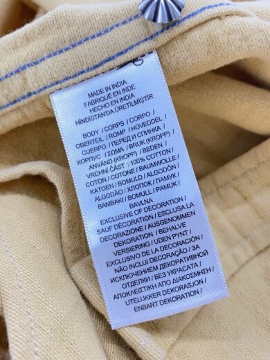 商品画像：長袖シャツ/L/コットン/YLW/MNRRWOV16820337 4