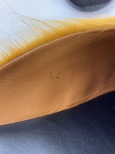 商品画像：サンダル/42/YLW/ファー/LONG-HAIR CALFSKIN FUSSEBETT SABOT 5