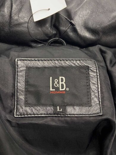 商品画像：L&B HOMME/レザージャケット・ブルゾン/L/レザー/BLK/無地 3