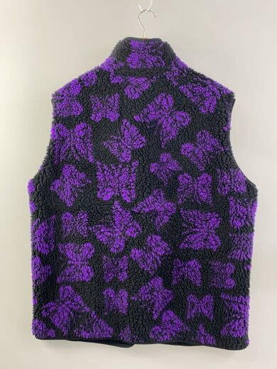 商品画像：フリースベスト/L/ポリエステル/BLK/総柄/LQ374 2