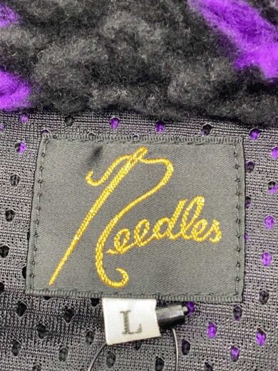 商品画像：フリースベスト/L/ポリエステル/BLK/総柄/LQ374 3