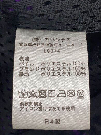 商品画像：フリースベスト/L/ポリエステル/BLK/総柄/LQ374 4