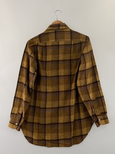 商品画像：長袖シャツ/15.5/ウール/BRW/チェック/60-70s// 2