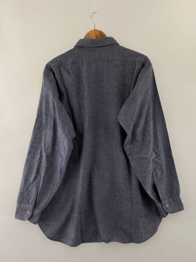 商品画像：長袖シャツ/XL/ウール/GRY/60-70s/ブルーグレー/ロングポイント/プレーン// 2