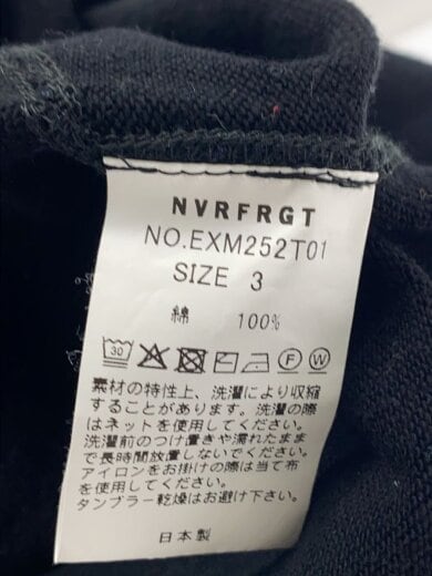 商品画像：スウェット/3/コットン/BLK/EXM252T01/パネルダブルレイヤードクルーネック// 4