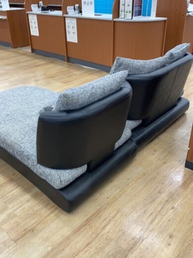 商品画像：ソファセット/レザー/BLK/K012/Bella curva 3P/座面、クッションに汚れ有// 4