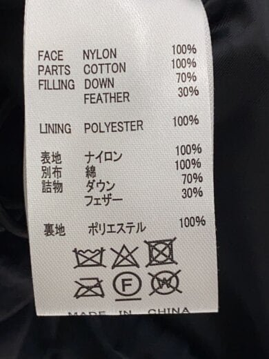 商品画像：DDOWN VEST COMBI/ダウンベスト/M/ナイロン/BLK// 4