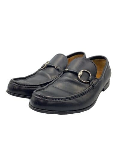 商品画像：ローファー/UK6.5/BLK/レザー/233495/ビットローファー/ややソール減り 1