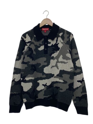 商品画像：ニット・セーター(厚手)/S/アクリル/GRY/25AW/Small Box Polo Sweater 1