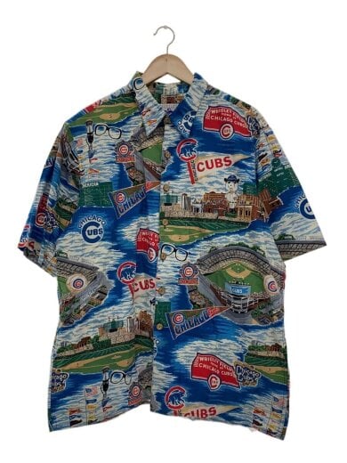 商品画像：アロハシャツ/XL/コットン/マルチカラー/総柄/×MLB（シカゴカブス） 1