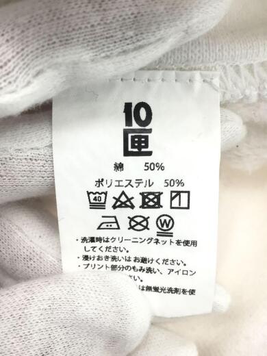 画像：TENBOXパーカー/XL/コットン/WHT/プリント4