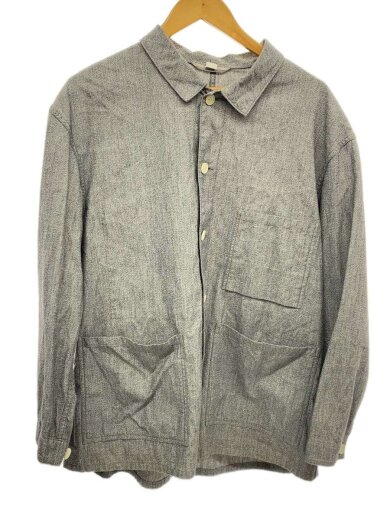 商品画像：長袖シャツ/M/コットン/GRY/24-011-470-1000-1-0 1
