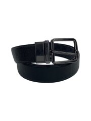 ワイドハーネスカットトゥサイズリバーシブルシグネチャーベルト//BLK/総柄/メンズ
