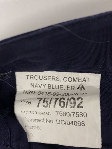 商品画像：コンバットトラウザーズ/76/コットン/NVY/8415-99-280-2674// 4
