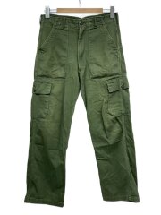 70s/アメリカ軍/ベイカーパンツ/リメイク/ポケット後付け/33/コットン/KHK