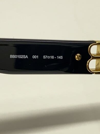 商品画像：テンプルロゴサングラス/プラスチック/BLK/BLK/メンズ/BB0102SA 5