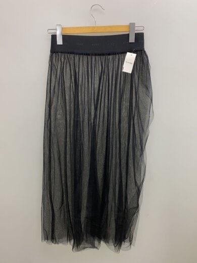 商品画像：22AW/TULLE WRAP SKIRT/2/ナイロン/BLK/222-14132 2