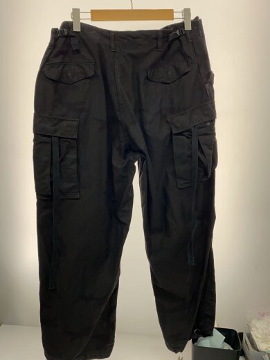 商品画像：M-65/80s～/黒染め/カーゴパンツ/L/コットン/BLK/カモフラ 2