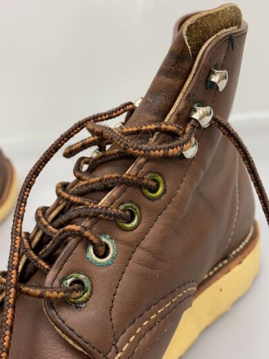 商品画像：刺繍羽タグ/プレーントゥ/ブーツ/US8.5/BRW/ベルバブーマー/ザー/8163 7