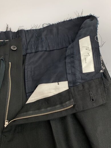 商品画像：25SS/DAMAGE WOOL 2TUCK SLACKS/1/コットン/BLK/ANC-PT79-B 3