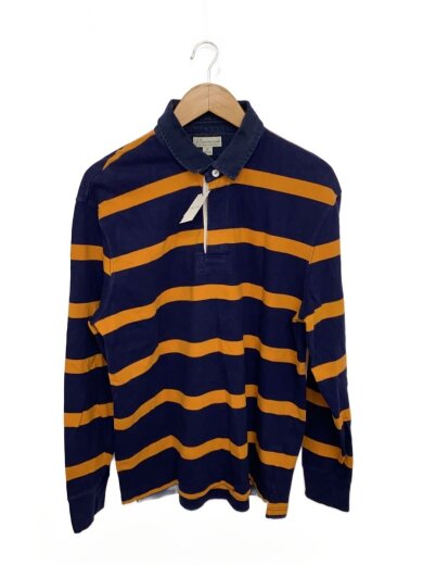 商品画像：ラガーシャツ/ボーダー/M/コットン/NVY 1