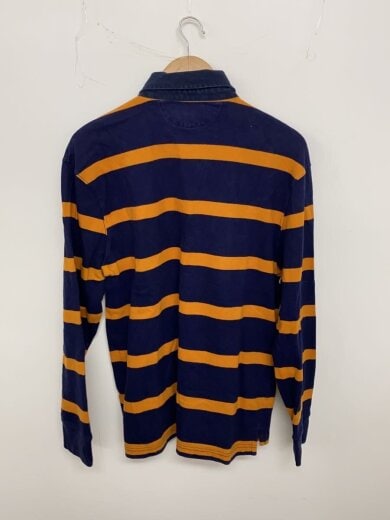 商品画像：ラガーシャツ/ボーダー/M/コットン/NVY 2