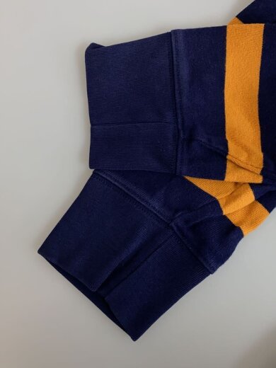 商品画像：ラガーシャツ/ボーダー/M/コットン/NVY 5