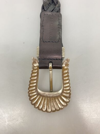 商品画像：編みベルト/レザー/BLK/メンズ 4