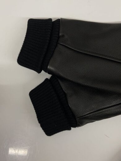 商品画像：バーシティジャケット/袖カウレザー/裏地キルティング/L/ウール/NVY/19-44-9550 6