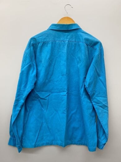 商品画像：90s～/フランス製/長袖ポロシャツ/48/コットン/BLU 2