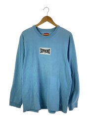 20AW/WOVEN LABEL/LS Tee/L/毛羽有