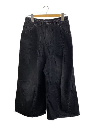 商品画像：12oz/ヒザデル/デニムバギーパンツ/XS/コットン/BLK/QV159 1