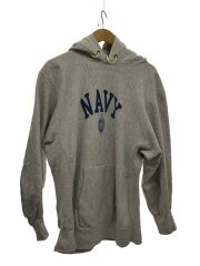80s/USA製/REVERSE WEAVE/パーカー/トリコ後期/NAVY/紐オリジナル/XL/GRY
