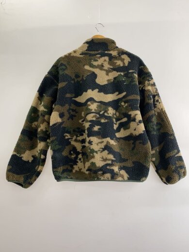 商品画像：CAMO FLEECE JKT/M/ポリエステル/GRN 2