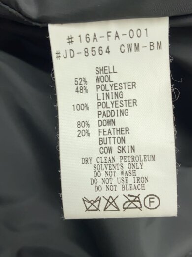 商品画像：ダウンベスト/34/ウール/GRY/無地/16A-FA-001 4