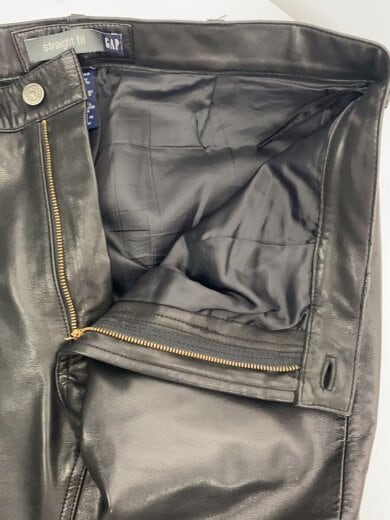 商品画像：OLD GAP/straight fit/36/レザー/BLK 3