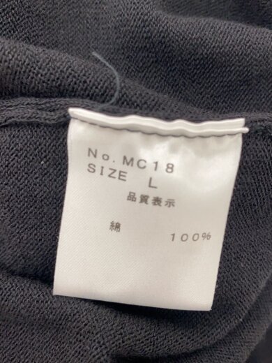 商品画像：アイスコットンクルーネックカットソー/L/コットン/BLK/無地// 5
