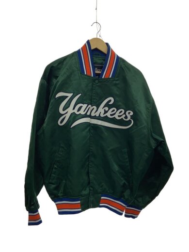 商品画像：80s/韓国製/YANKEES/garellyスタジャン/L/ナイロン/GRN 1