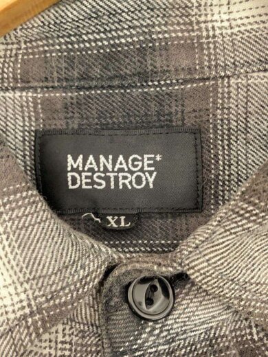 商品画像：MANAGE DESTROY /長袖シャツ/XL/コットン/NVY 3