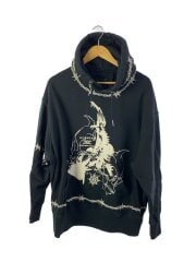21AW/GOTHIC OVERSIZED Hoodie/パーカー/S/コットン/BLK/BMJ0C63Y69