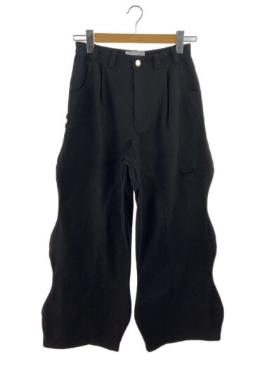 商品画像：WAVY SLACKS PANTS/ボトム/M/ポリエステル/BLK/VD242PT0504 1