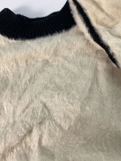 商品画像：ニット・セーター(薄手)/FREE/レーヨン/BLK/0209-120-214/シャギーモールベア柄 5