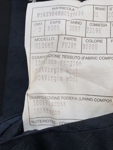 商品画像：テーラードジャケット/BLK/ほつれ有 4