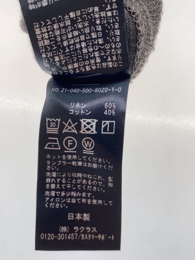 商品画像：半袖ワンピース/--/リネン/GRY/21-040-500-8020-1-0 4