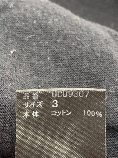 商品画像：Tシャツ/3/コットン/BLK/UCU9807 4