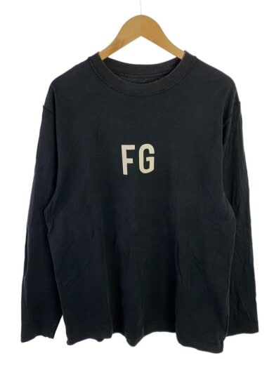 商品画像：長袖Tシャツ/M/コットン/BLK/プリント/※背面タグ部穴空き有 1